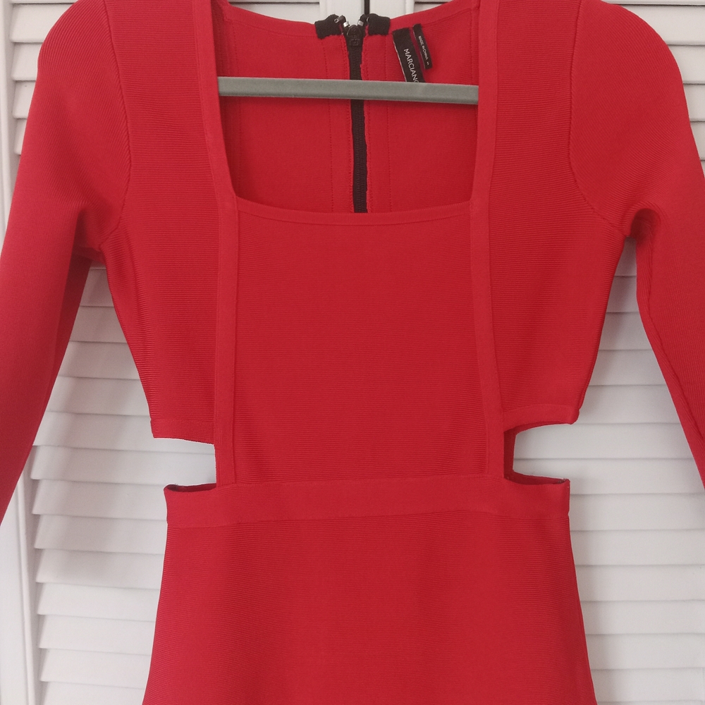 Marciano Red Cutout Dress